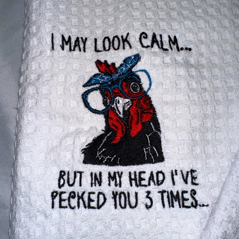 Designer Kitchen Towel Set  - embroidered - Picture 2 of 4